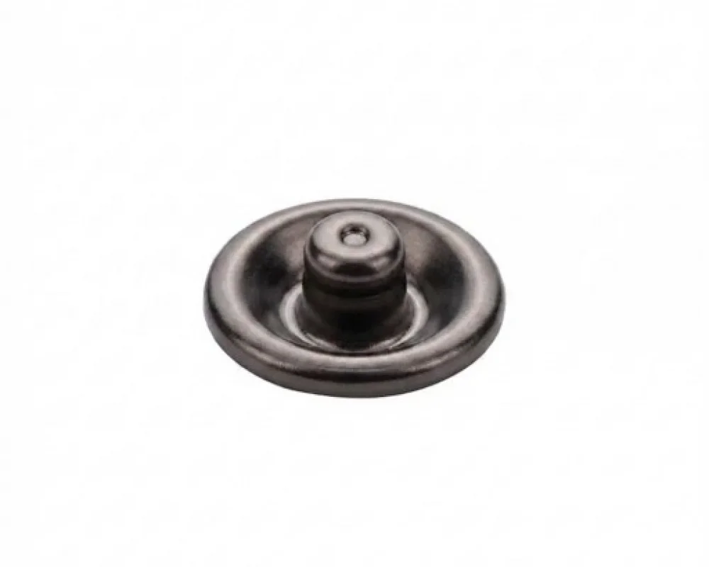9.5 Mm Prong Snap Button Stud Part - Siyah Nikel*