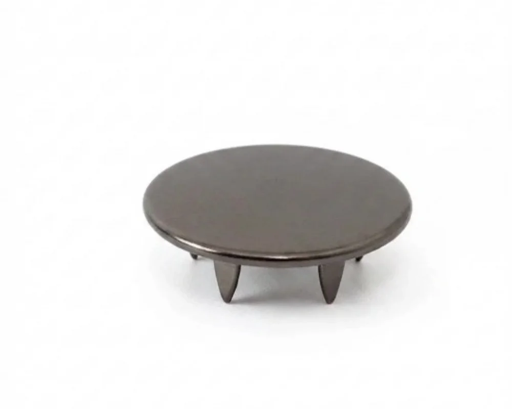 11.5 Mm Prong Snap Button Cap Part - Siyah Free Nikel