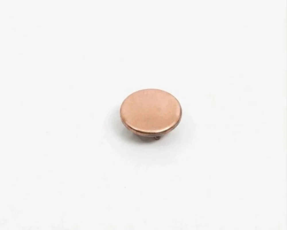 11.5 Mm Prong Snap Button Flat Cap Part - Bakır Oksit