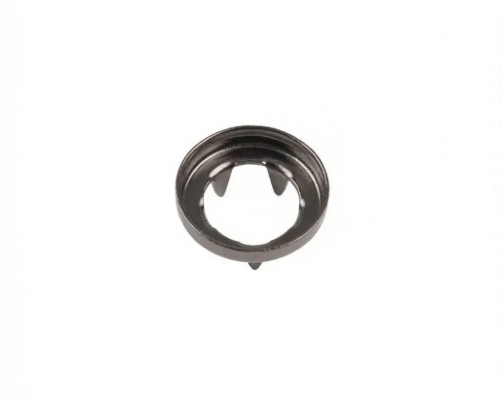 12.5 Mm Prong Snap Button Long Open Prong - Siyah Nikel*