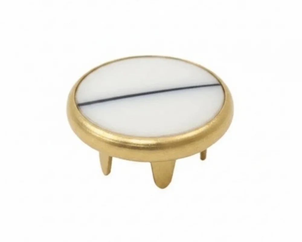 11.5 Mm Prong Snap Button Pearl Cap Part - Ham