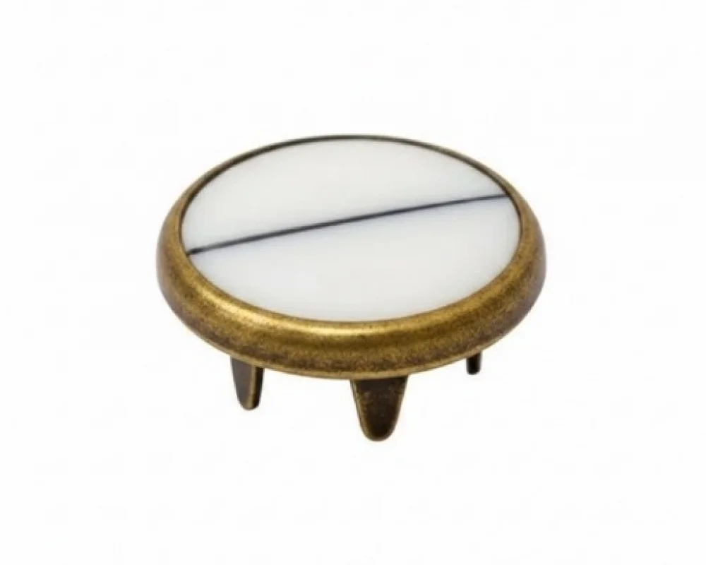 11.5 Mm Prong Snap Button Pearl Cap Part - Antik Sarı