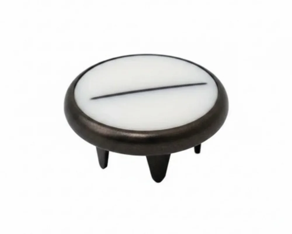 11.5 Mm Prong Snap Button Pearl Cap Part - Siyah Nikel*