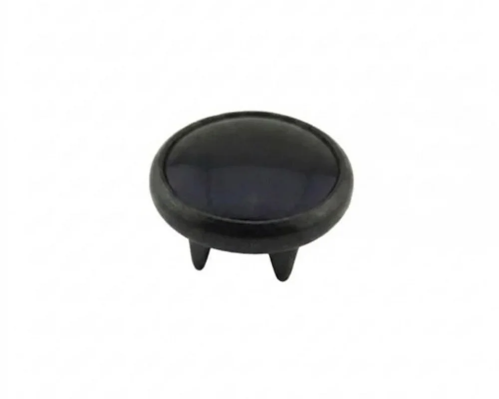 11.5 Mm Prong Snap Button Long Black Pearl Cap Part - Avrupa Siyah Oksit