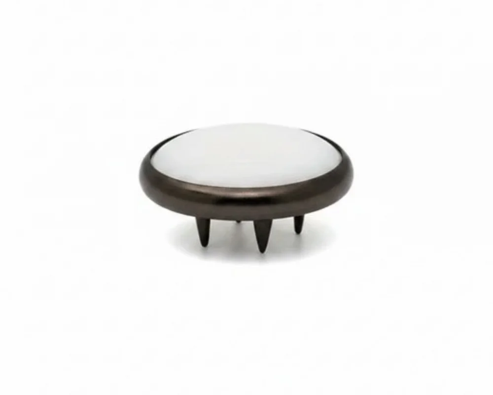 11.5 Mm Prong Snap Button Transparent Pearl Cap Part - Siyah Free Nikel