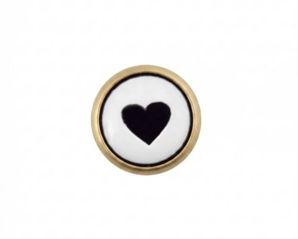 11.5 Mm Çift Kat Prong Snap Button Lasered Pearl Cap Part - Ham