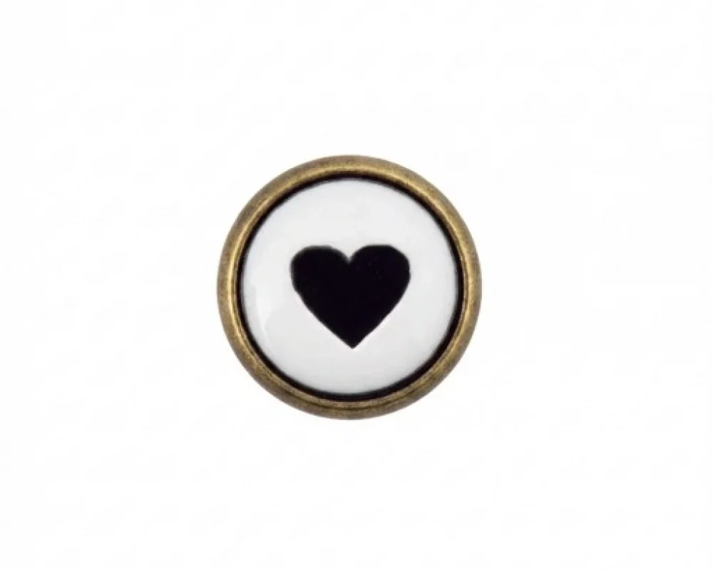 11.5 Mm Çift Kat Prong Snap Button Lasered Pearl Cap Part - Antik Sarı