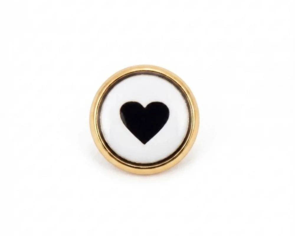 11.5 Mm Çift Kat Prong Snap Button Lasered Pearl Cap Part - Sıcak Sarı Free Nikel