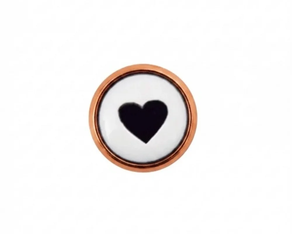 11.5 Mm Çift Kat Prong Snap Button Lasered Pearl Cap Part - Bakır