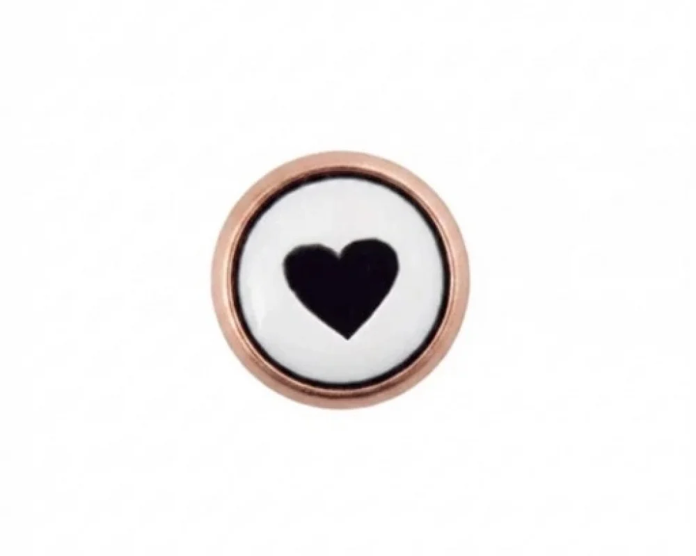 11.5 Mm Çift Kat Prong Snap Button Lasered Pearl Cap Part - Bakırlı Kalay