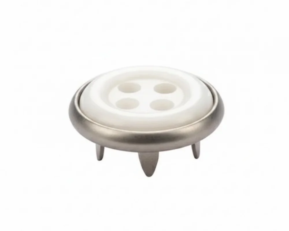 11.5 Mm Prong Snap Button With Button Design Marble Pearl Cap Part Long - Kalay