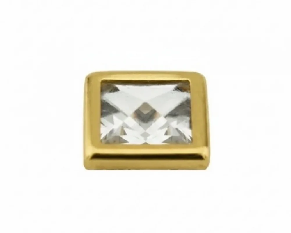 11X11 Mm Prong Snap Button Square Acrylıc Cap - Sıcak Sarı Free Nikel