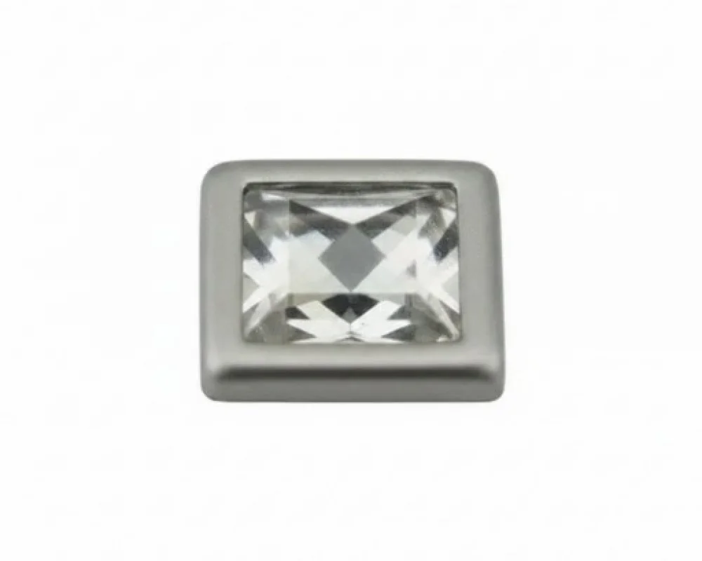 11X11 Mm Prong Snap Button Square Acrylıc Cap - Mat Free Nikel
