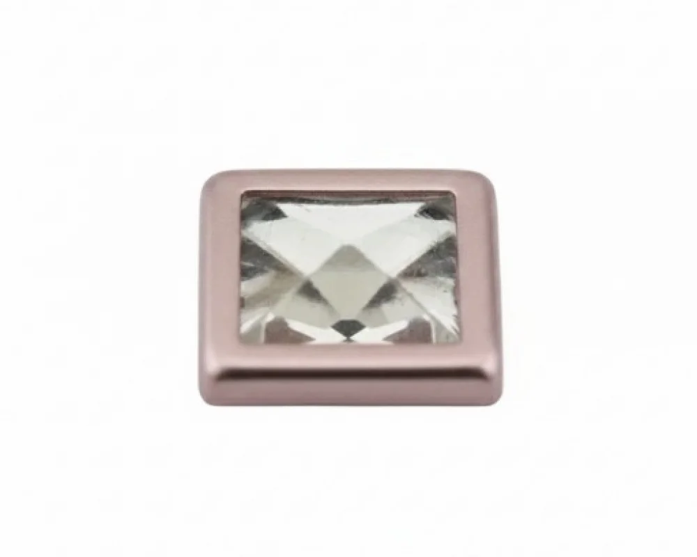 11X11 Mm Prong Snap Button Square Acrylıc Cap - Bakırlı Kalay