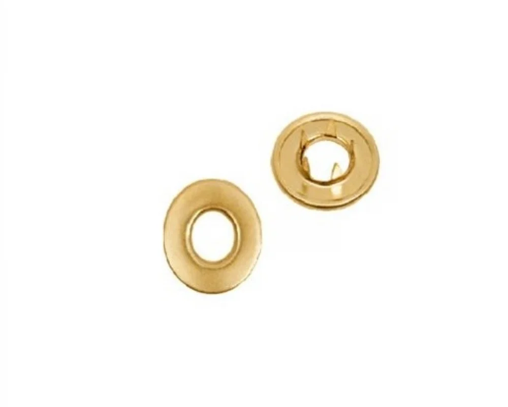 16 Mm Prong Snap Button Hollow Cap Part (10.5 Mm Kesicili) - Sıcak Sarı Free Nikel