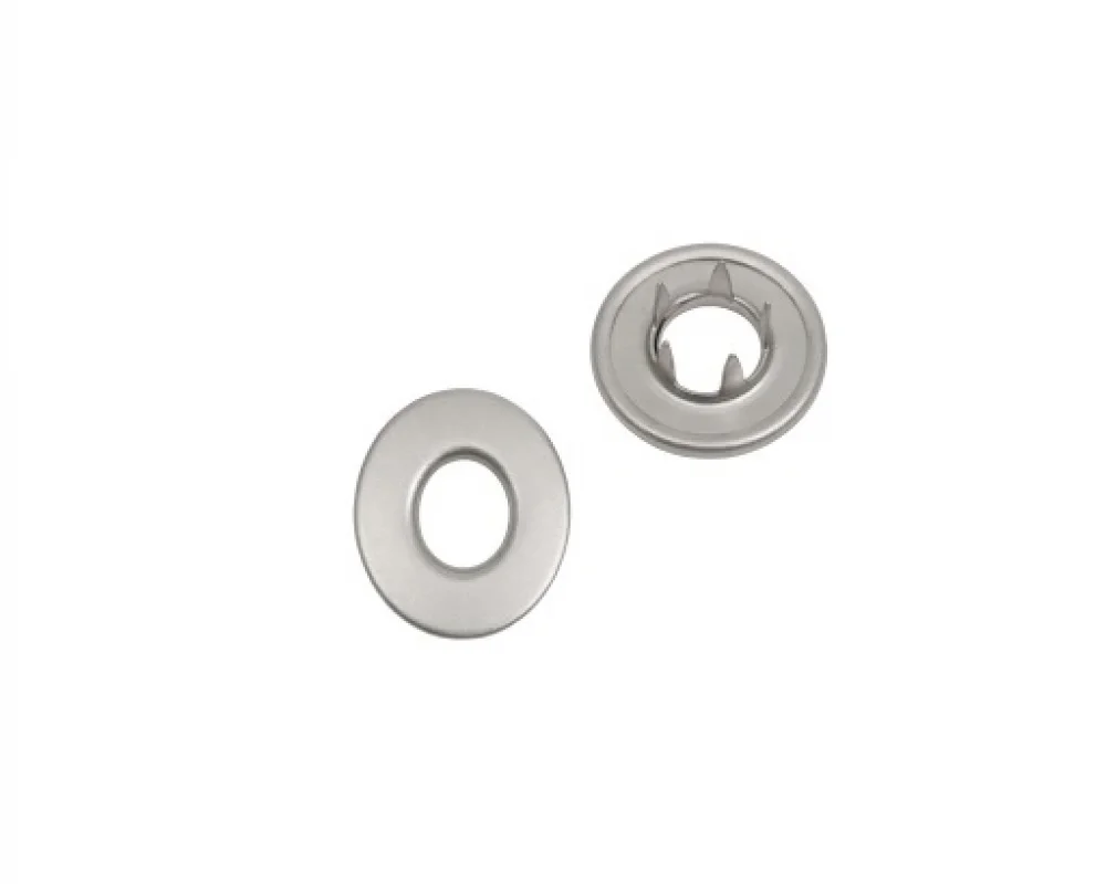 16 Mm Prong Snap Button Hollow Cap Part (10.5 Mm Kesicili) - Mat Free Nikel