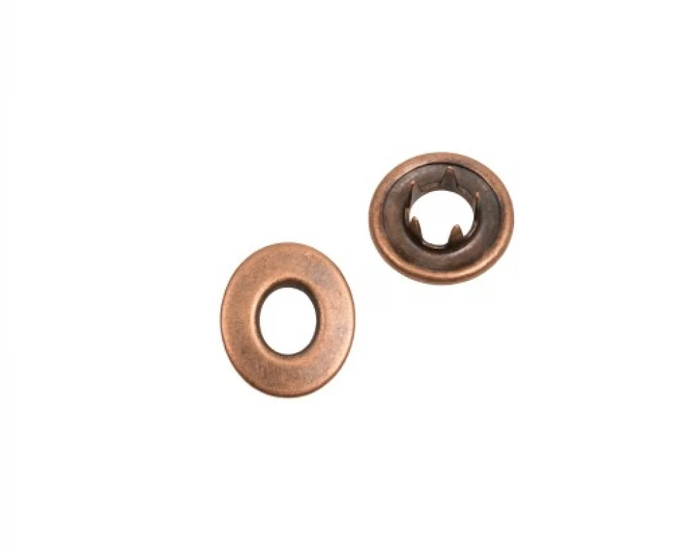 16 Mm Prong Snap Button Hollow Cap Part (10.5 Mm Kesicili) - Bakır Oksit