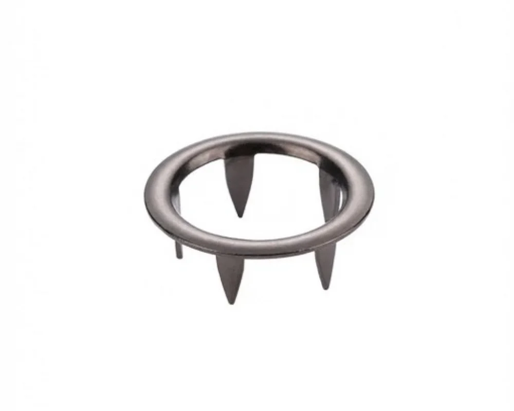 15 Mm Prong Snap Button Long Prong Part - Siyah Free Nikel