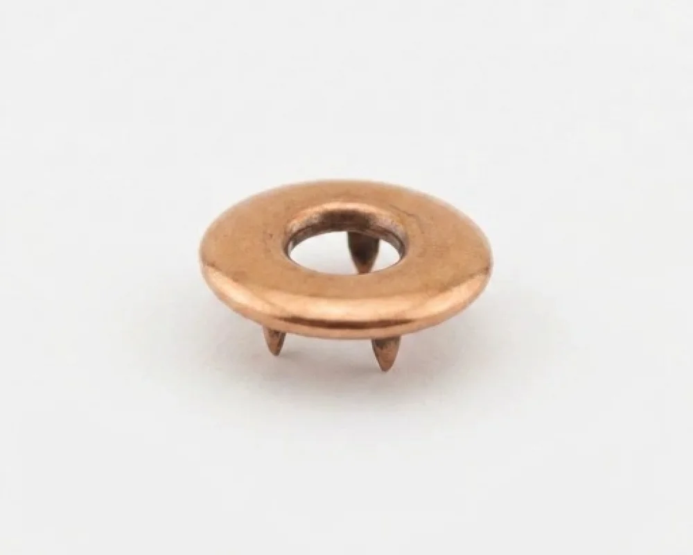 15 Mm Prong Snap Button Hollow Cap Part - Bakır Oksit