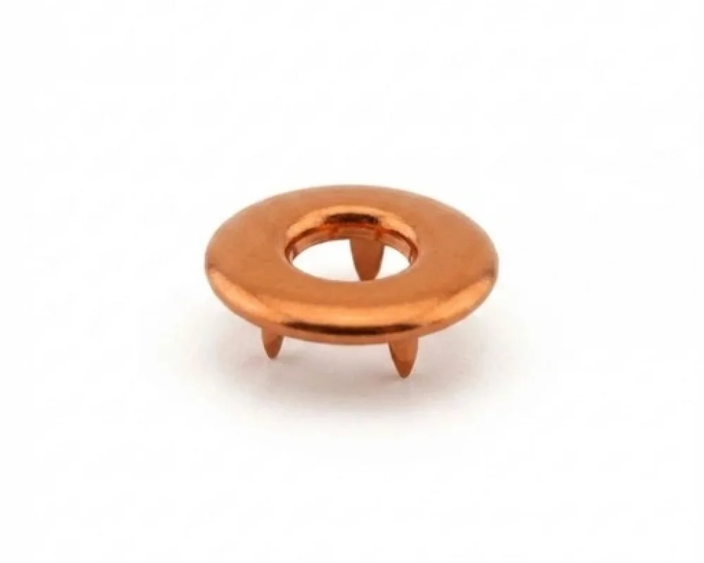 17 Mm Prong Snap Button Hollow Cap Part - Bakır