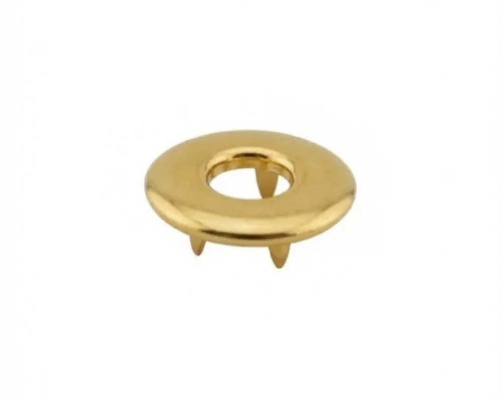 21 Mm Prong Snap Button Hollow Cap Part - Sıcak Sarı Free Nikel