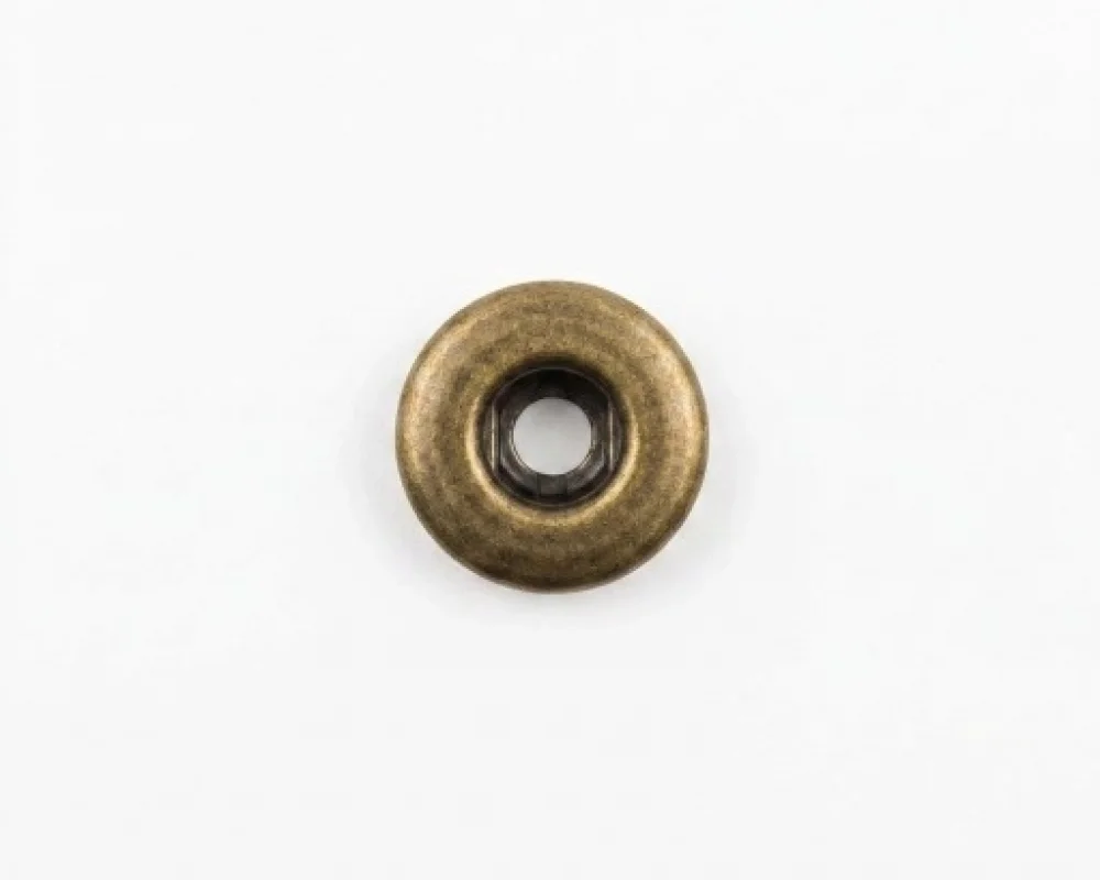 Spring Snap Button Socket Part Plain Logo - Antik Sarı