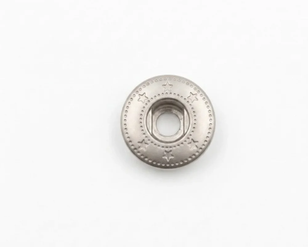 Spring Snap Button Socket Part Standart (Six Star Socket Logo) - Mat Free Nikel