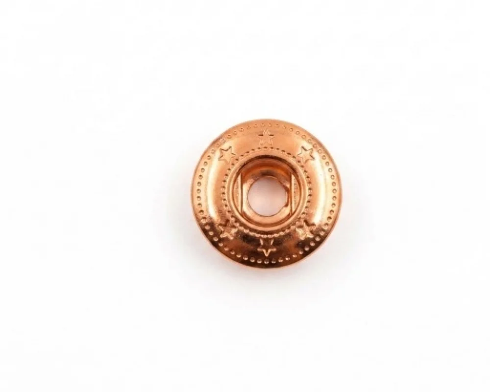 Spring Snap Button Socket Part Standart (Six Star Socket Logo) - Bakır