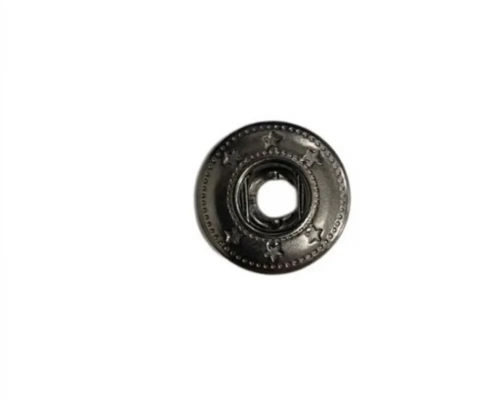 Spring Snap Button Socket Part Standart (Six Star Socket Logo) - Siyah Nikel*