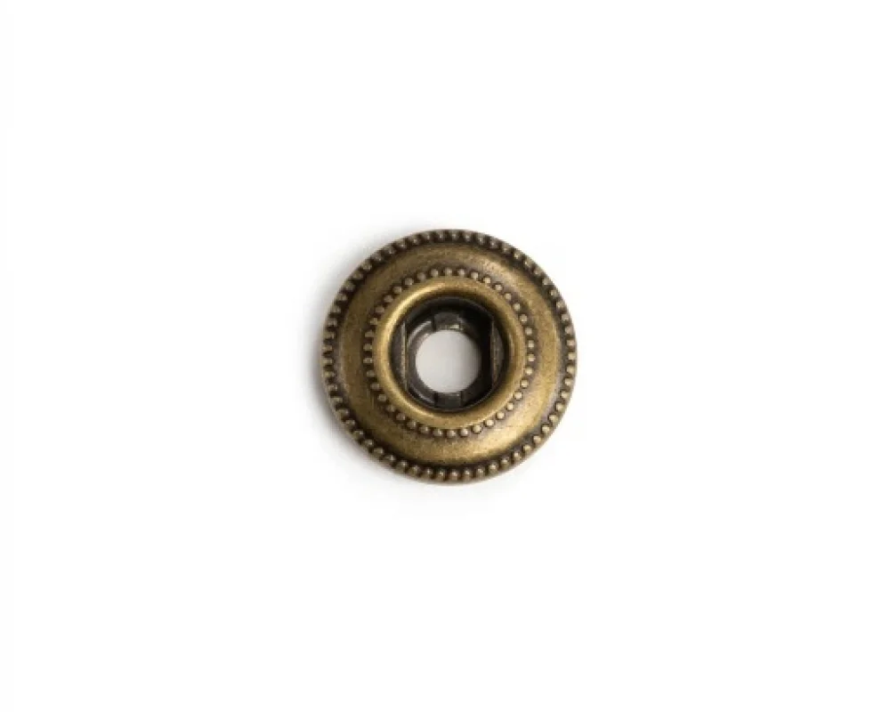 Spring Snap Button Socket Part Standart (Dots Socket Logo) - Antik Sarı
