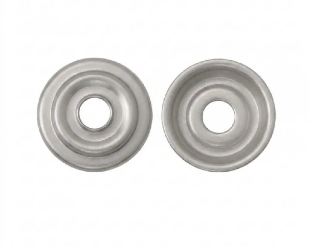Spring Snap Button Washer Part - Mat Free Nikel