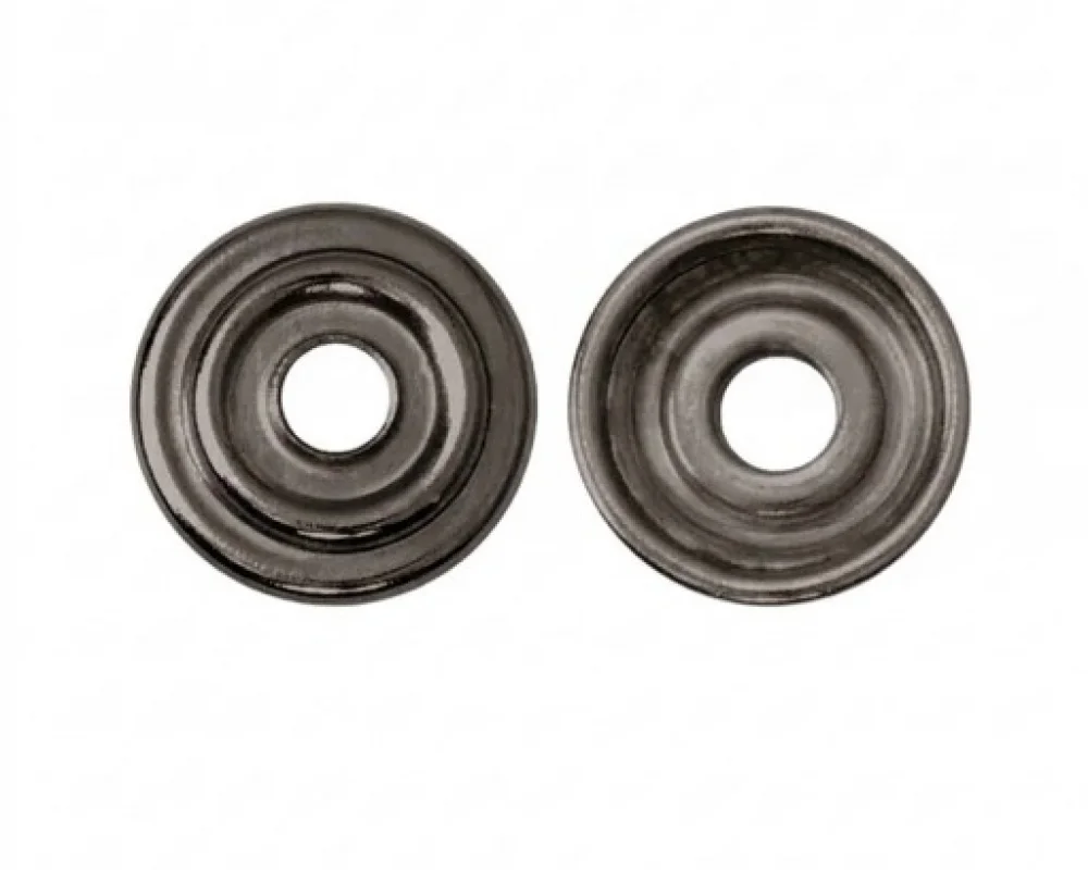 Spring Snap Button Washer Part - Siyah Nikel*