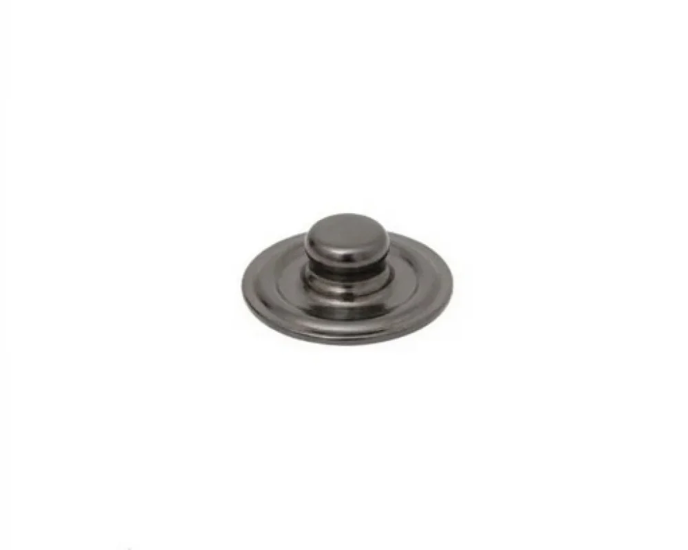 Caas 120 Flat Type Spring Snap Button Stud Part - Siyah Free Nikel