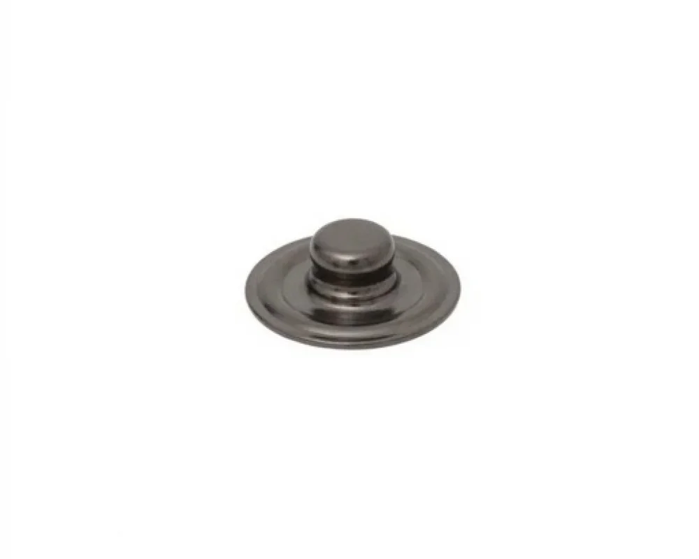 Caas 120 Flat Type Spring Snap Button Stud Part - Siyah Nikel*