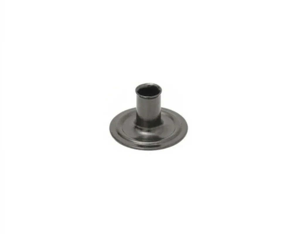 Caas 120 Flat Type Spring Snap Button Post Part - Siyah Free Nikel