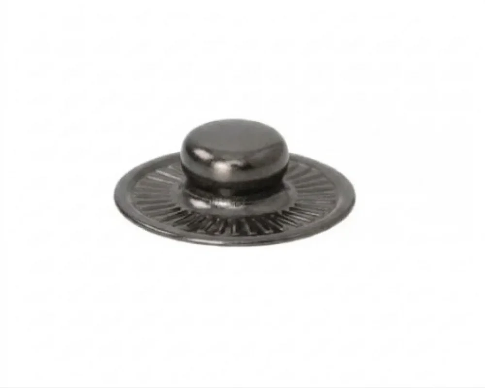 Alfa S Spring Snap Button Stud Standart - Siyah Free Nikel