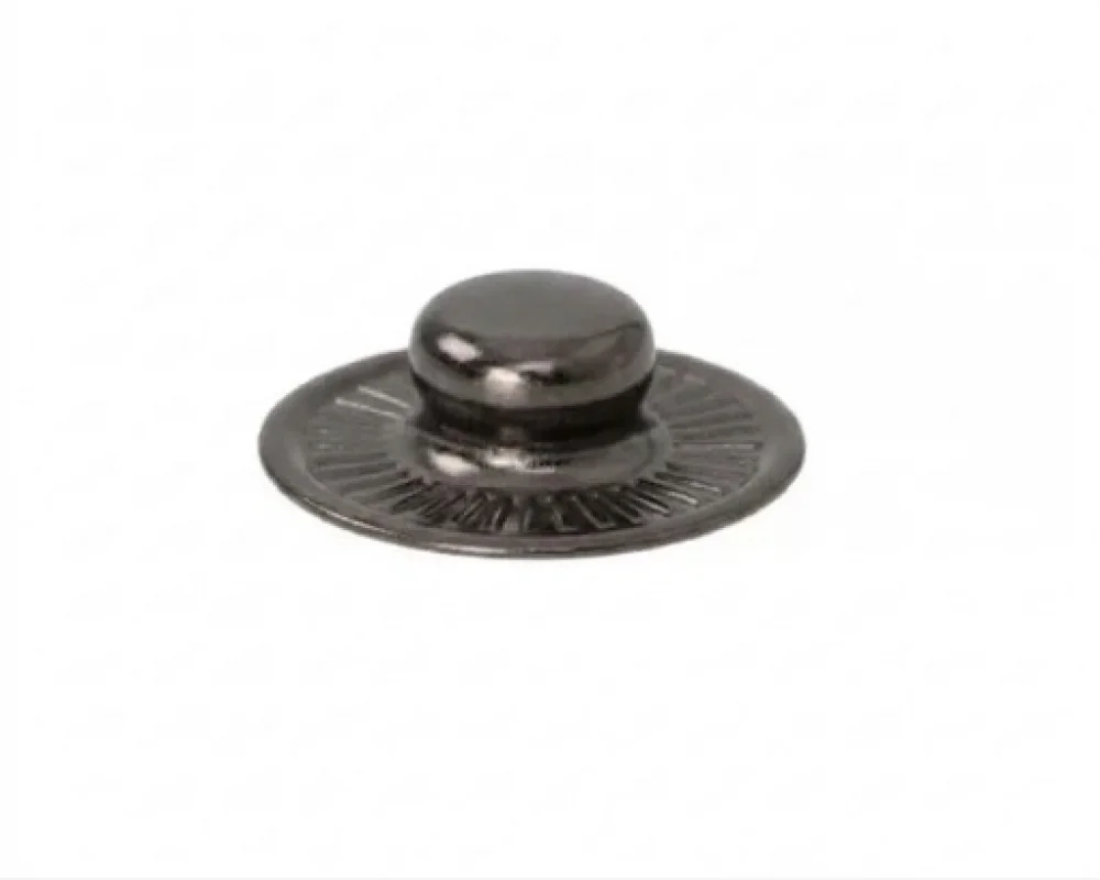 Alfa S Spring Snap Button Stud Standart - Siyah Nikel*