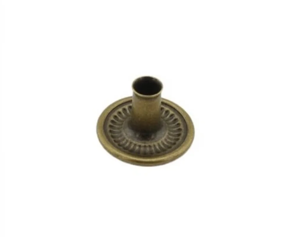 Alfa S Spring Snap Button Post Part With Capped Vt2 - Antik Sarı