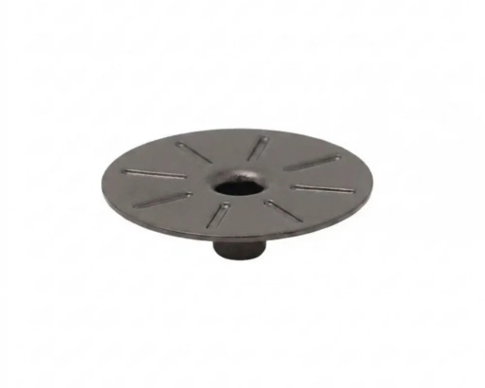 10 Mm Hıdden Cap Wıth Patterned Part - Siyah Nikel*