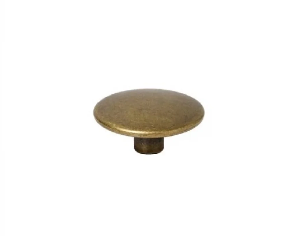 20 Mm 61 Press Snap Button Flat Cap Part - Antik Sarı