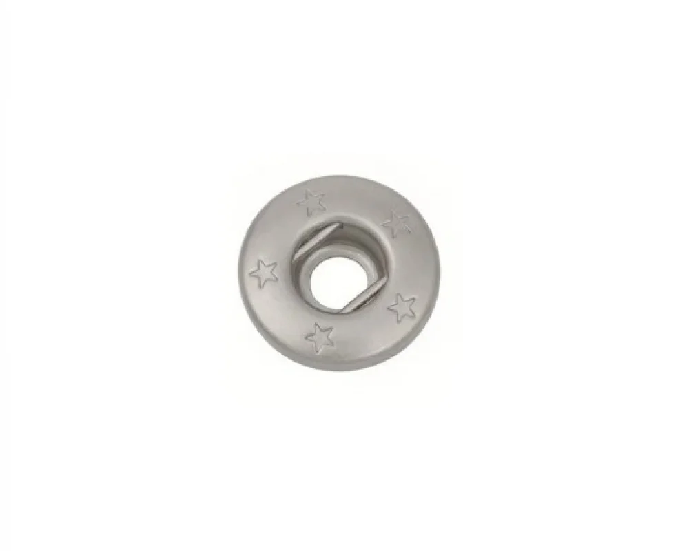 Alfa Spring Snap Button Socket Part - Mat Free Nikel