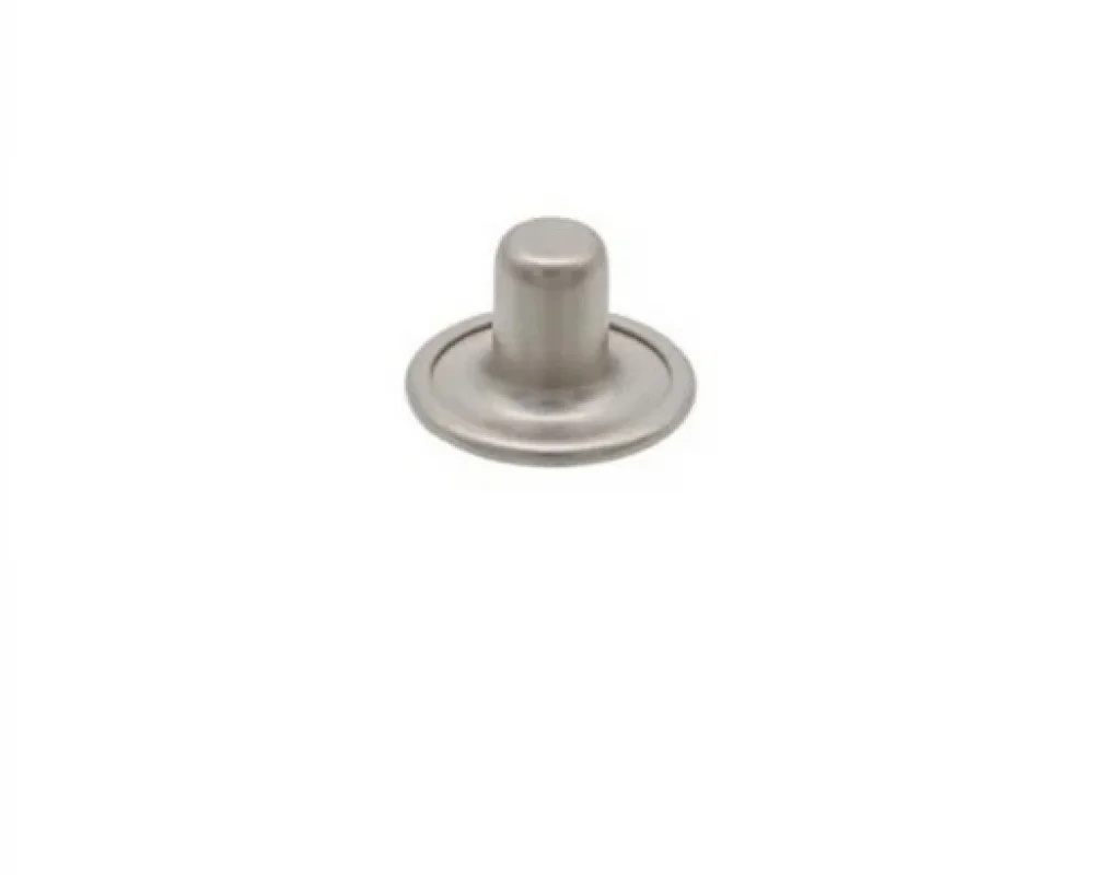 Alfa Spring Snap Button Post Part With Cap - Mat Free Nikel