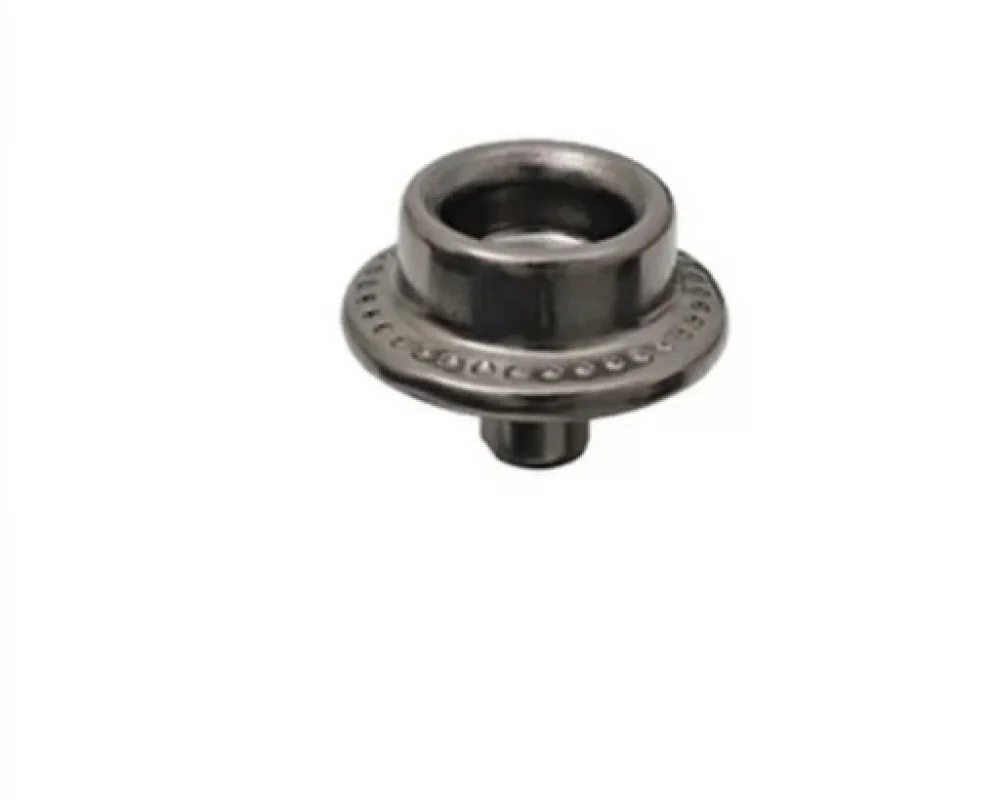 Maxı Press Snap Button Double Stud Part - Siyah Free Nikel