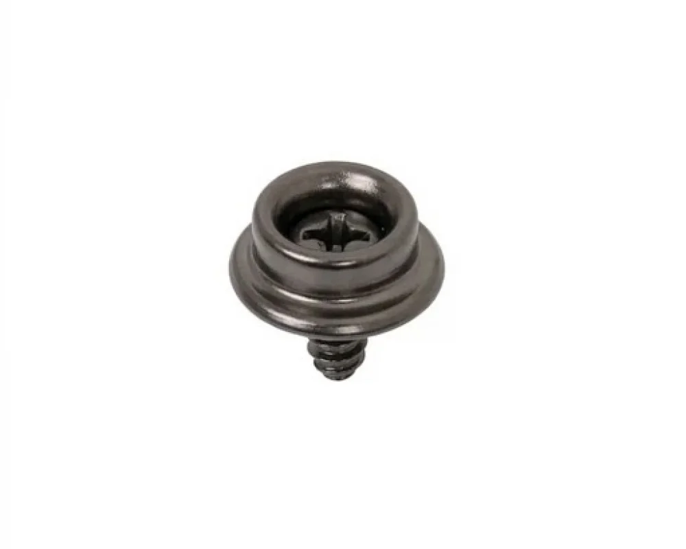Maxı Pres Snap Button Screw Stud Part - Siyah Nikel*