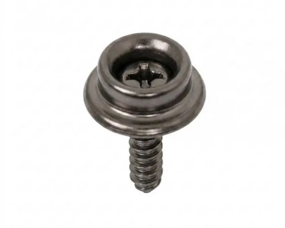 Maxı Pres Snap Button Screw Stud Part - Siyah Nikel*