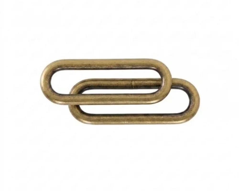 5 No Oval Metal Washer - Antik Sarı