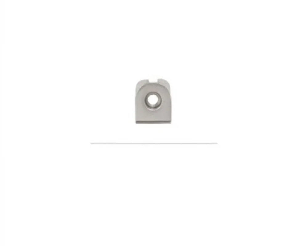 102-2 Hole Type Trouser Hook Part - Mat Free Nikel