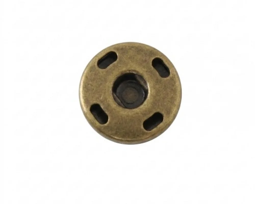 8 Mm Elde Dikme Çıtçıt Dişi Parça - Antik Sarı
