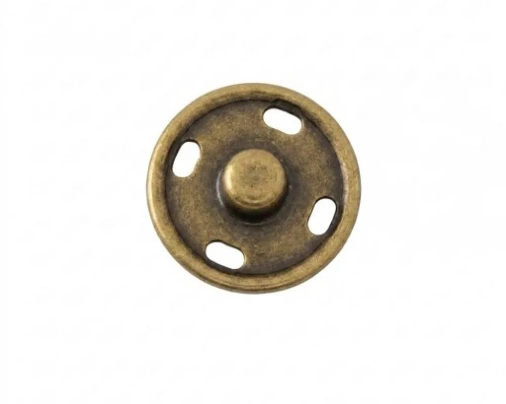 15 Mm Elde Dikme Çıtçıt Erkek Parça - Antik Sarı