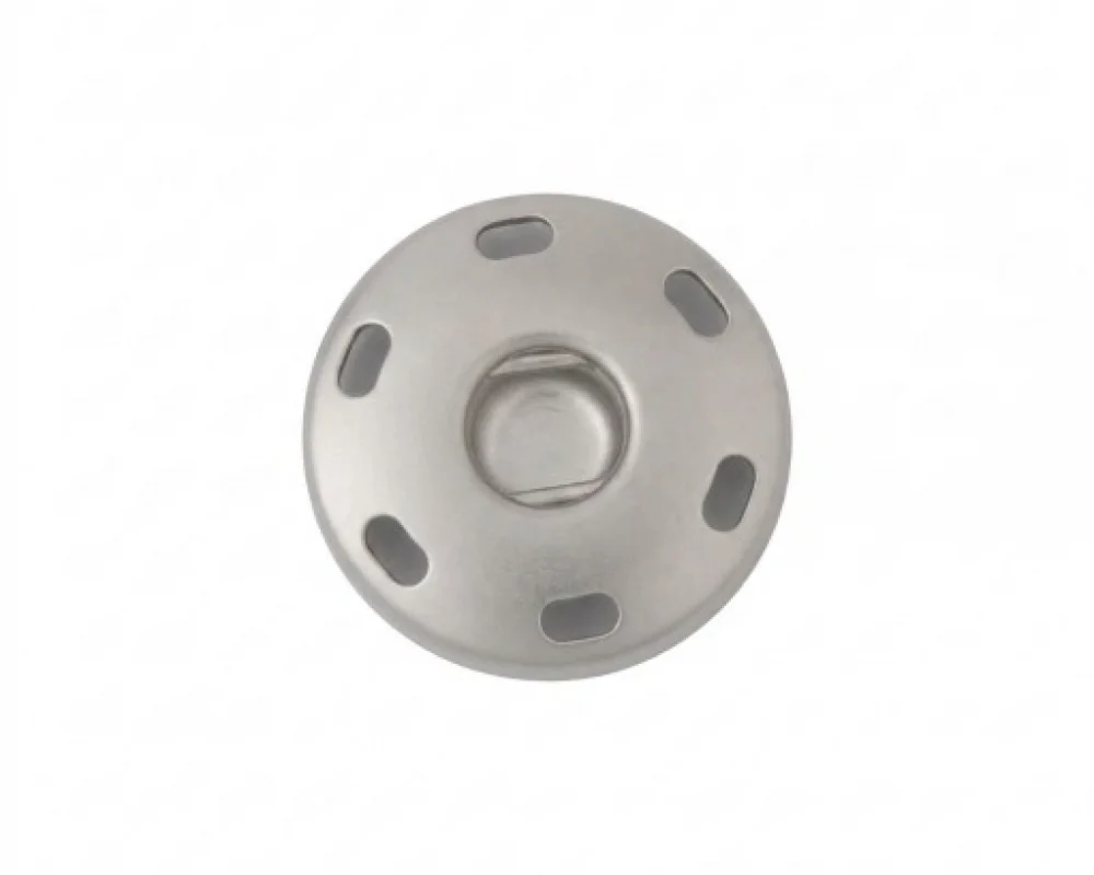17 Mm Elde Dikme Çıtçıt Dişi Parça 6 Delik - Mat Free Nikel